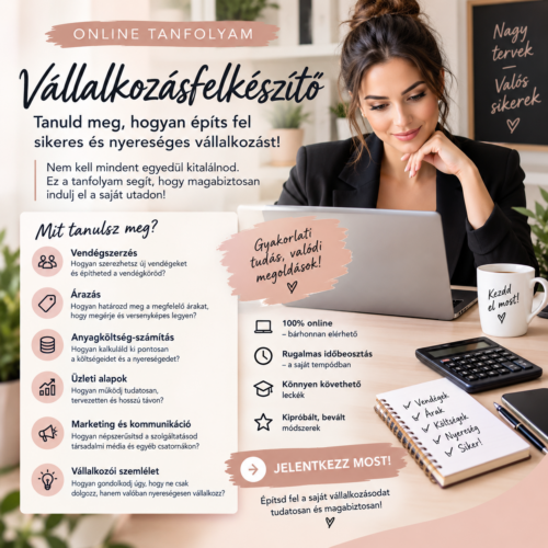 Szeretnél végre magabiztosan vállalkozást indítani?