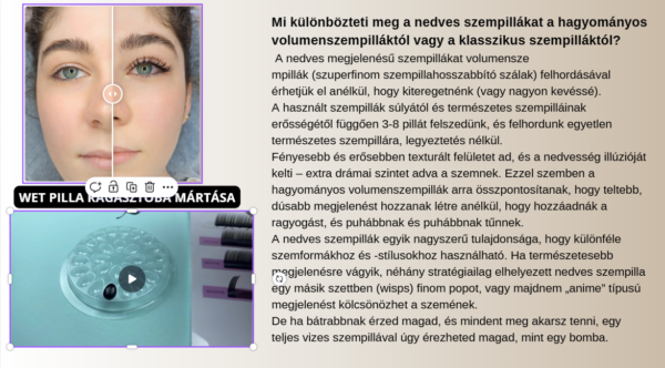 Exkluzív Online Különleges szempilla " EFFEKT "